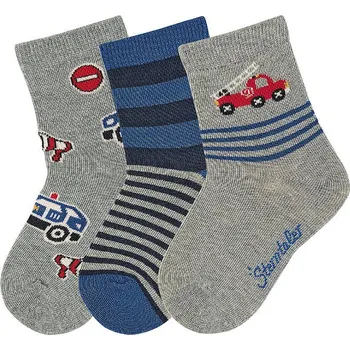 Ponožky Sterntaler 3 páry Auta 17/18