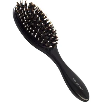 kartáč na vlasy Labor Pro Kartáč Labor plochý ovál, BLACK pneumatica, vhodný na prodloužené vlasy