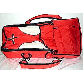 Přenosní vnitřní taška vložná do kočárku červeno béžová