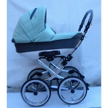 Kočárek Kočárek Symphony Classic luxusní kombinovaný velká kola bledě zelený a šedý