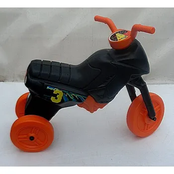 Dětské vozidlo Odrážedlo Enduro motorka větší plastové černo oranžové