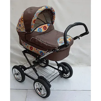 Kočárek Hluboký kočárek Dida hnědý a kola