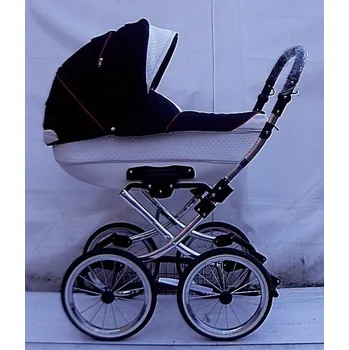 Kočárek Kočárek Symphony Classic luxusní kombinovaný velká kola tmavě modro bílý