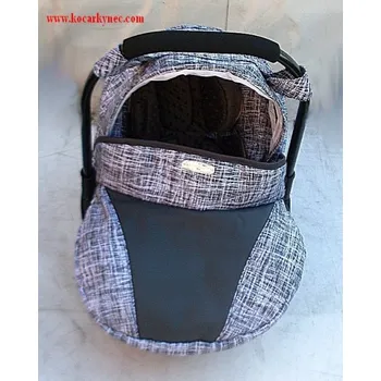 Autosedačka Autosedačka pro nejmenší Symphony od 0 do 13 kg napojitelná na konstrukci Bíle čáry s šedou