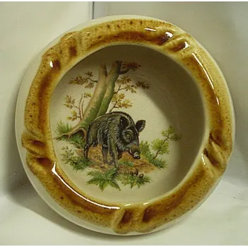 Popelník Popelník velký keramický kulatý s motivem Divočák