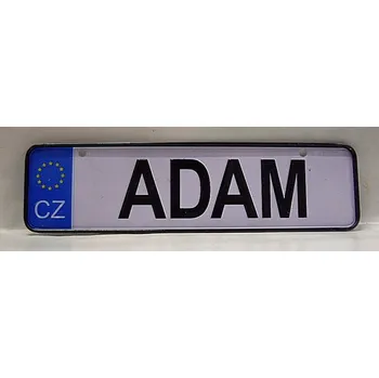 Kočárek SPZ na kočárek kovová Aleš nebo Adam