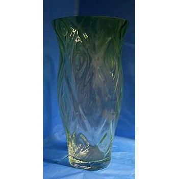 Váza Váza skleněná velká vysoká průhledná zelená