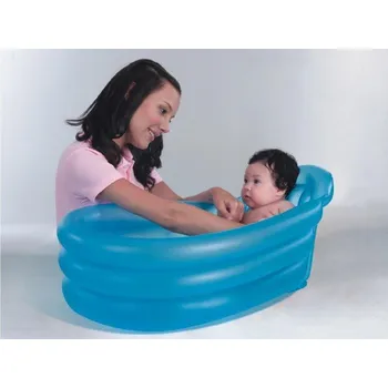 Kojenecká hygiena Vanička skládací dětská nafukovací modrá