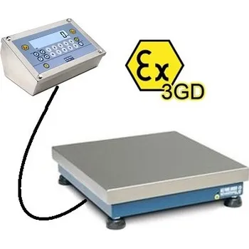 Obchodní váha váha DINI ARGEO TQ 15kg/2g, 400x400mm, ATEX3GD (váha do prostředí Ex, zóna 2 a 22)
