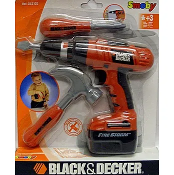 Dětská dílna Dětská sada nářadí black and decker Smoby s vrtačkou a kladivem % 135