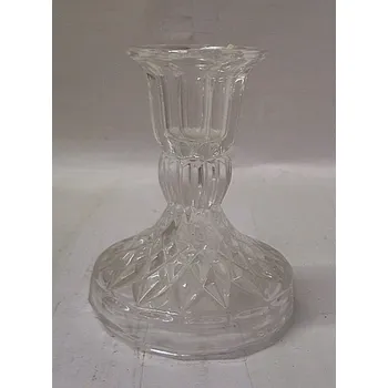 Svícen Svícen skleněný český křišťál O34