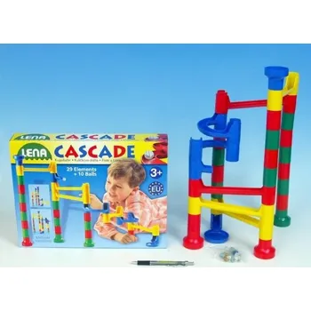 Kuličková dráha Kuličková dráha 29ks + 10 kuliček v krabici 34,5x26,5x5,5cm