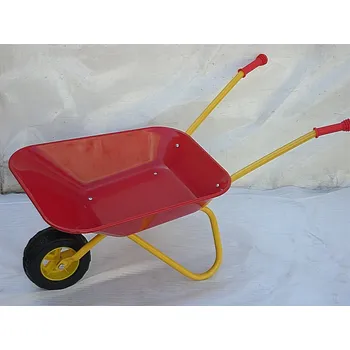 Hračka na písek Dětské kolečko MAXi velké na písek kovový rám i korba červené