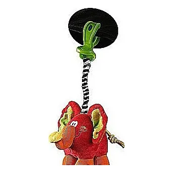 Kočárek Klip na kočárek plyšový hudební Slon Playgro od 0 let