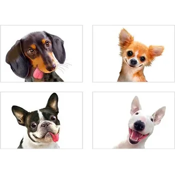 Samolepící dekorace Samolepky SPSC 13061 SK1 rozměr 45 x 65 cm selfie veselí psi