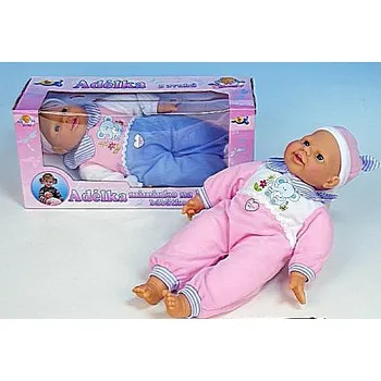 Panenka Miminko Adélka česky mluvící 38cm 5 zvuků smějící se