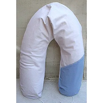 Kojící polštář Kojící polštář lux bilo modrý velká podkova podložka pro miminko