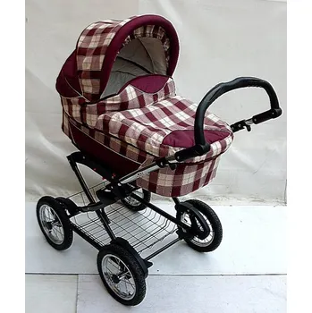 Kočárek Hluboký kočárek Dida bordo a kostka