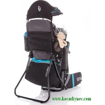 Krosna na dítě nosič s pláštěnkou a podstavcem černo modrý Zopa polohovací Little Hiker