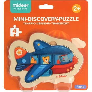 puzzle pro nejmenší Mideer Letadlo 4 dílky