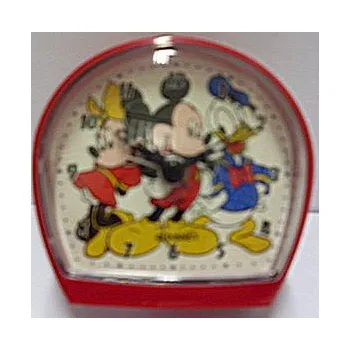 Budík Budík dětský kačer Donald Disney červený na baterii