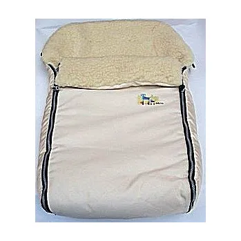 Příslušenství pro přepravu dětí Fusak do dětského kočárku s kožíškem béžový