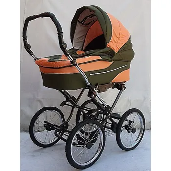 Kočárek Kočárek Laura velká kola oranžove zelený