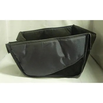 Nákupní košík Nákupní košík na kočárek textilní černo šedý se zipem