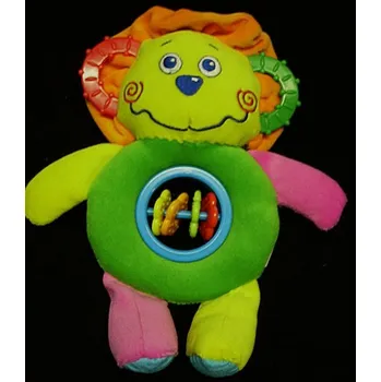 Hračka pro kojence Chrastítko plyšové velké Lev barevný pro miminko