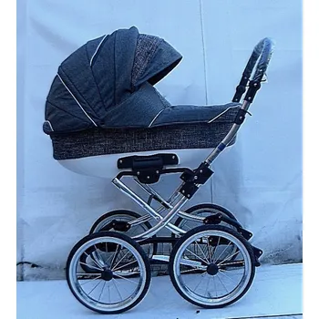 Kočárek Kočárek Symphony Classic luxusní kombinovaný velká kola speciální potah Len šedé pepito