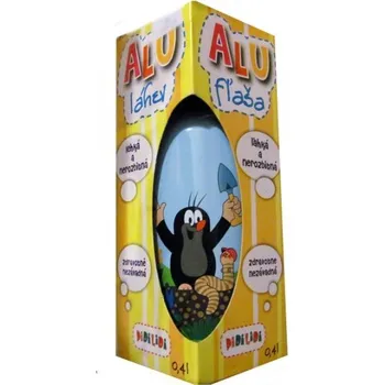 Láhev Lahev Krtek Jaro hlíníková 0,4 l pro dítě nerozbitná