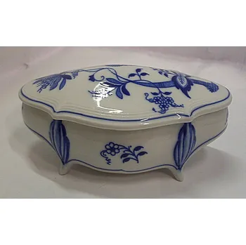 Dóza na potraviny Doza Hana porcelánová cibulák cibulový dekor Royal dux Duchcov 132