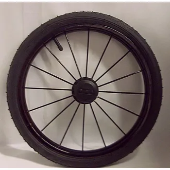 Přeprava dětí Kolo retro kočárku Maxi nafukovací 14 palců ČERNÝ DISK