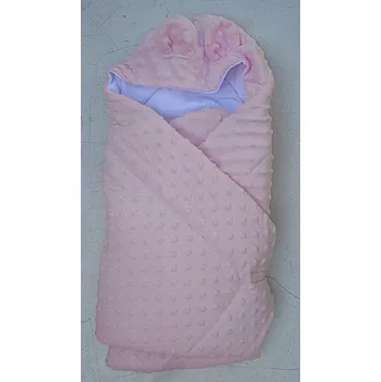 Zavinovačka Zavinovačka s kapucí růžová s bublinkami