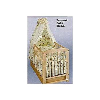 Příslušenství pro dětskou postel a kolébku Souprava Beruška béžová do postýlky LUx béžová
