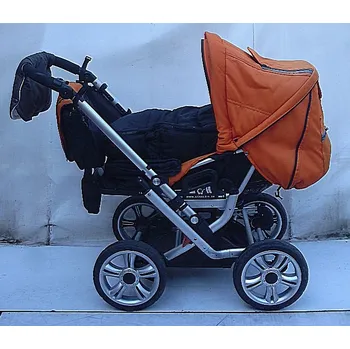 Kočárek Kočárek Gesslein F6 air kombinovaný color orange přehazovací rukojeť s nánožníkem používaný