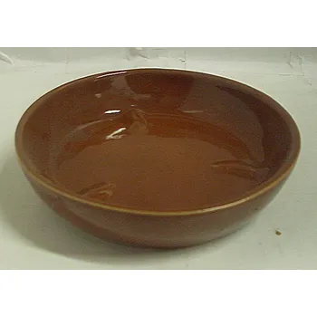 Podmiska Podmiska podtácek keramická ke květináči hnědá kulatá