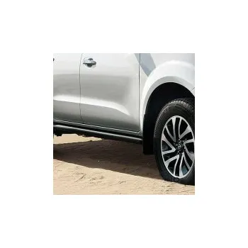 Tuning OEM boční nerezové prahy černé Nissan Navara D23 King Cap -- od roku výroby 2016-