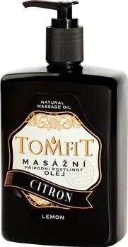 Masážní přípravek Tomfit Lemon přírodní masážní olej
