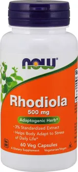 Přírodní produkt Now Foods Rhodiola Rosea 500 mg 60 cps.