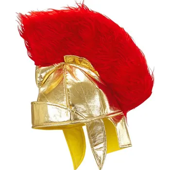 Karnevalový doplněk Helma s chocholem