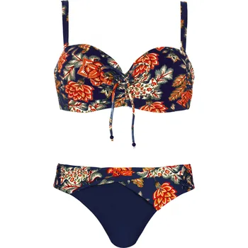 Dámské plavky Dámské plavky Seychelles S730AC19 - Self květy-modrá 36B