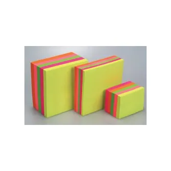 Samolepící bloček Samolepicí bločky Concorde kostky neonové - 76 mm x 76 mm / 200 lístků
