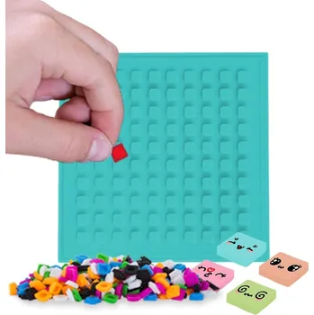 ostatní stavebnice PIXIE CREW mozaikový panel - tyrkysový + Brožurka kreativních nápadů + 4 multipixely + 60 malých pixelů zdarma