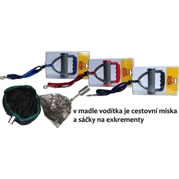 Vodítko pro psa Magnum Vodítko nylon nastavovací s cest. miskou a hyg. sáčky