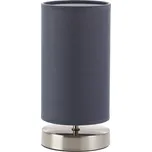 Brilliant 13247/22 CLARIE - Stolní lampička s textilním stínidlem v šedé barvě (Textilní stolní lampička v šedé barvě)