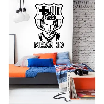 Samolepící dekorace Samolepka na zeď Fotbalista Messi (dekorace na zeď)
