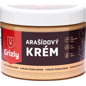 Grizly Arašídové máslo s bílou čokoládou 500 g
