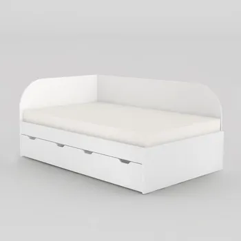 Postel Postel Rea Gary s roštem 120cm -levá - Postel se šuplíky a roštem