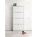 Nábytek PEGAS s.r.o. Botník FLAP 003 4KL, Bílý